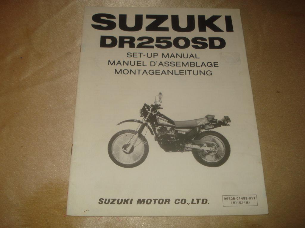 SUZUKI DR250SD Ancien Manuel d'Assemblage, Motoren, Handleidingen en Instructieboekjes, Suzuki, Ophalen of Verzenden