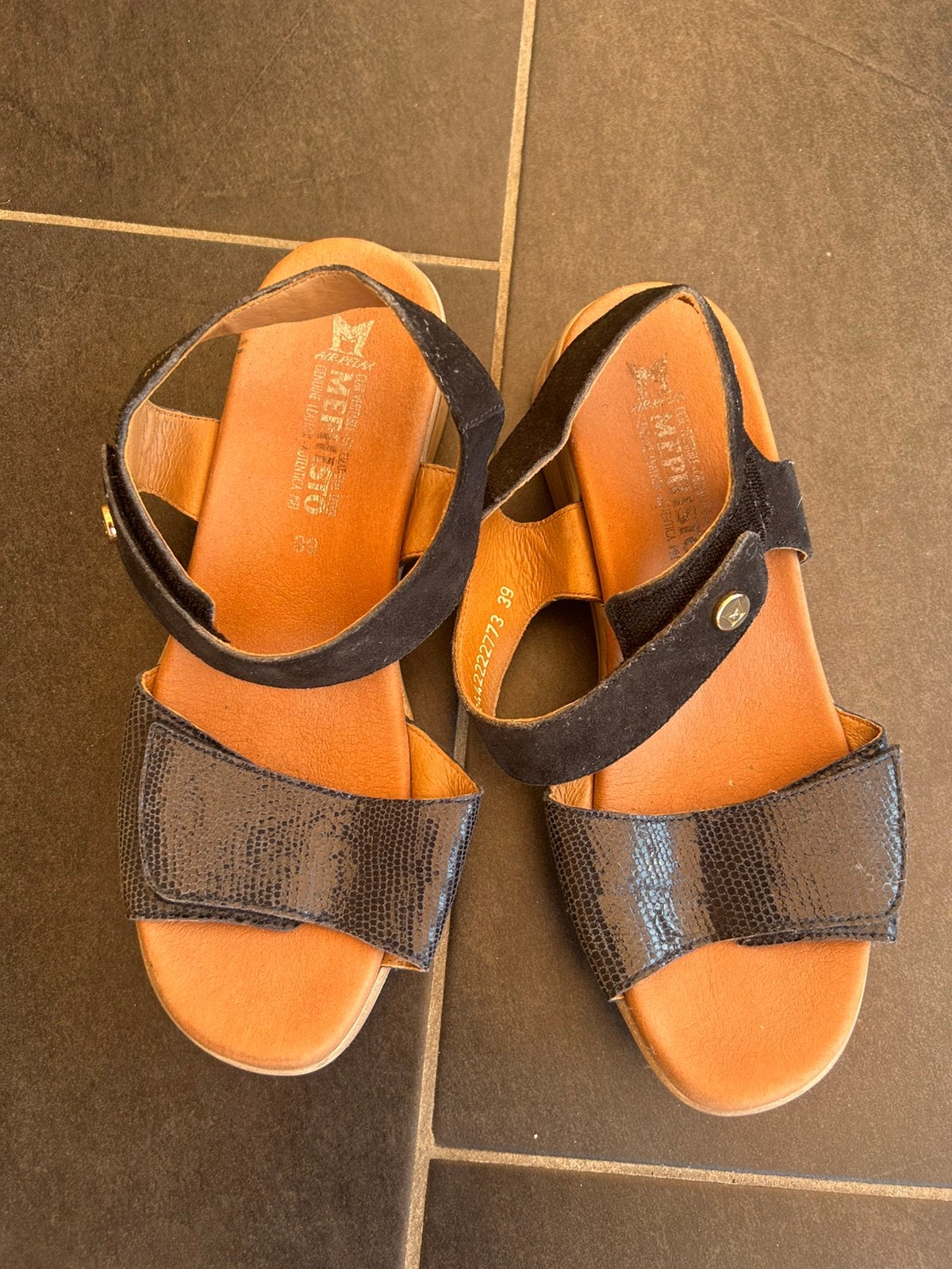 Sandalen Mephisto ( goede staat ), Blauw, Zo goed als nieuw, Sandalen of Muiltjes, Ophalen of Verzenden