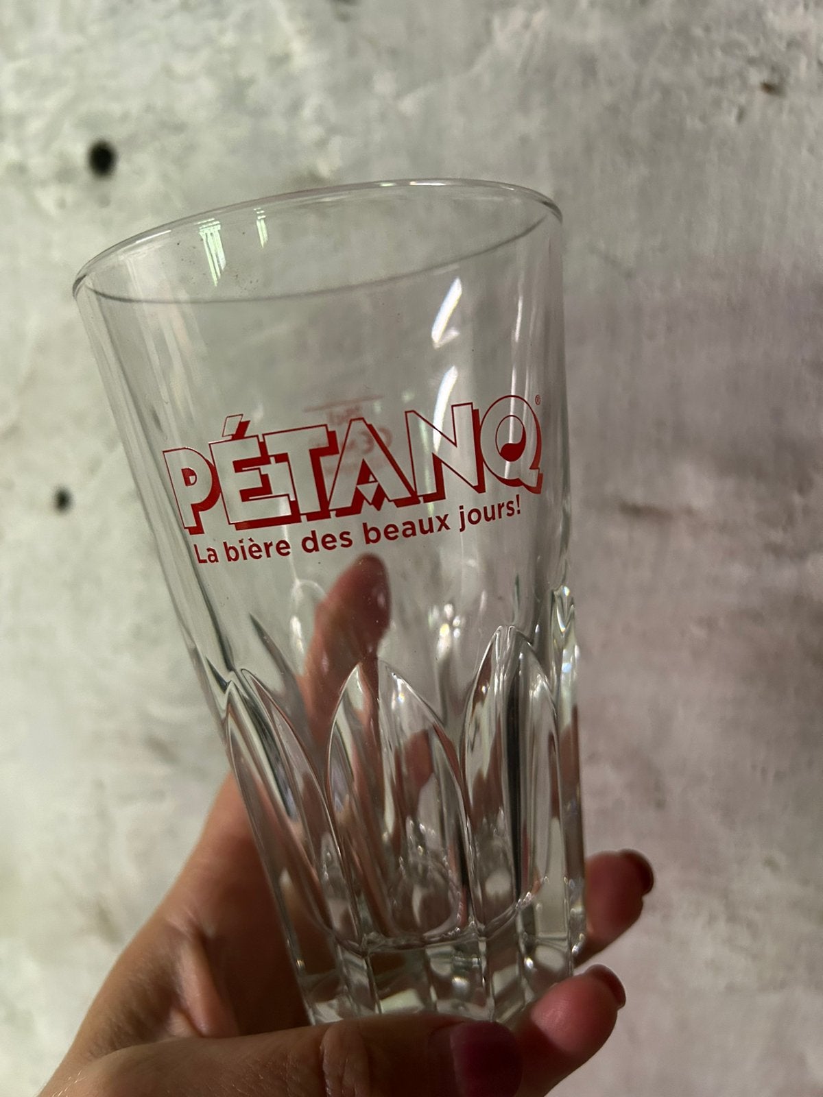 Bierglazen Petanq 12 stuks, Verzamelen, Glas en Drinkglazen, Ophalen, Zo goed als nieuw