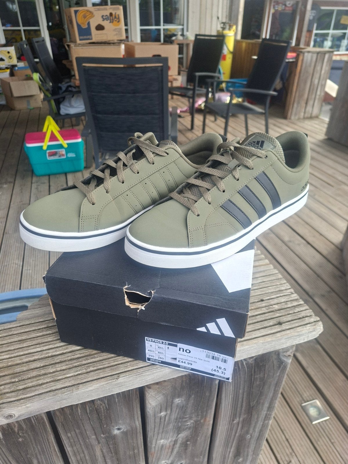 Adidas pace vs nbk sn00 legend earth/black maat 45 1/3, Kleding | Heren, Schoenen, Ophalen, Overige kleuren, Nieuw, Adidas