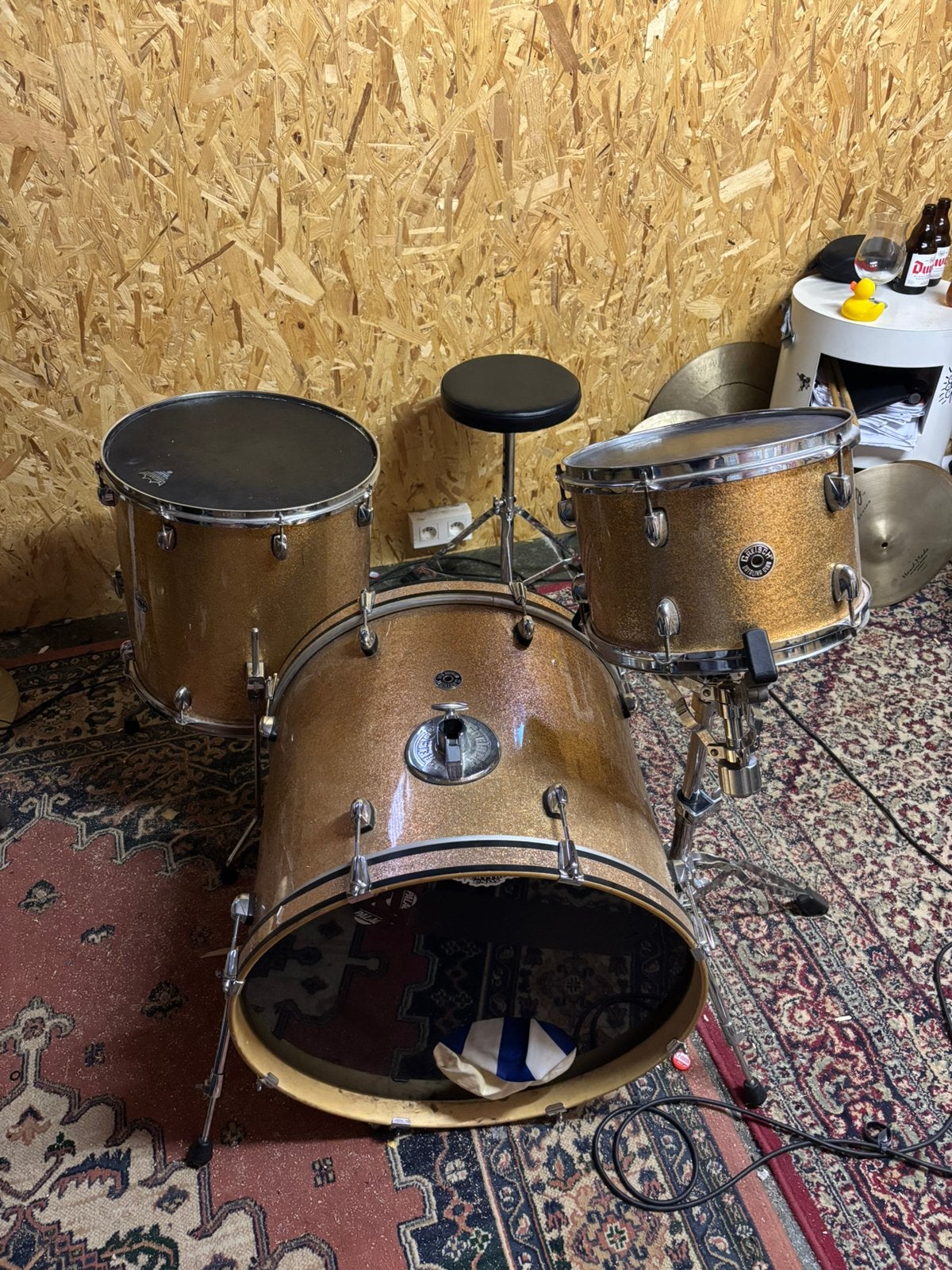 Gretsch Catalina Club drumstel copper sparkle, Musique & Instruments, Batteries & Percussions, Enlèvement, Utilisé, Autres marques