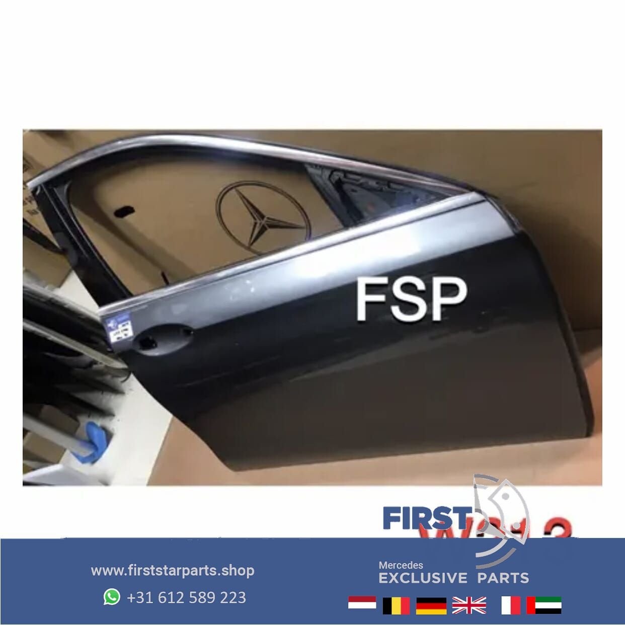 W213 COMPLETE DEUR RECHTSVOOR Mercedes E KLASSE 2016-2021 GR, Autos : Pièces & Accessoires, Utilisé, Porte, Avant, -