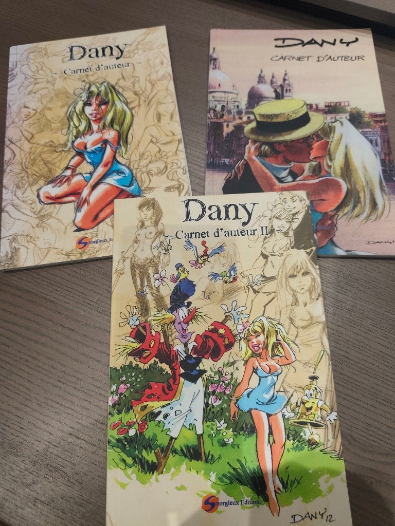 Lot de 3 carnet d auteur de Dany, Livres, Enlèvement ou Envoi, Série complète ou Série, Comme neuf, DANY / GREG