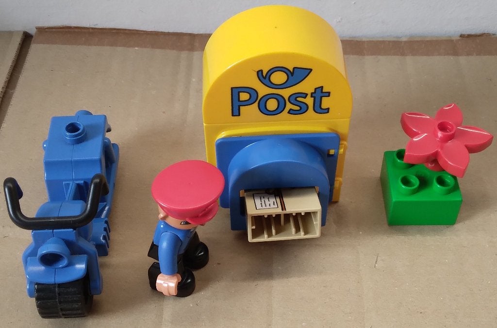 Postman - Duplo (Town) #5638 (2009), Ensemble complet, Enlèvement, Utilisé, Duplo