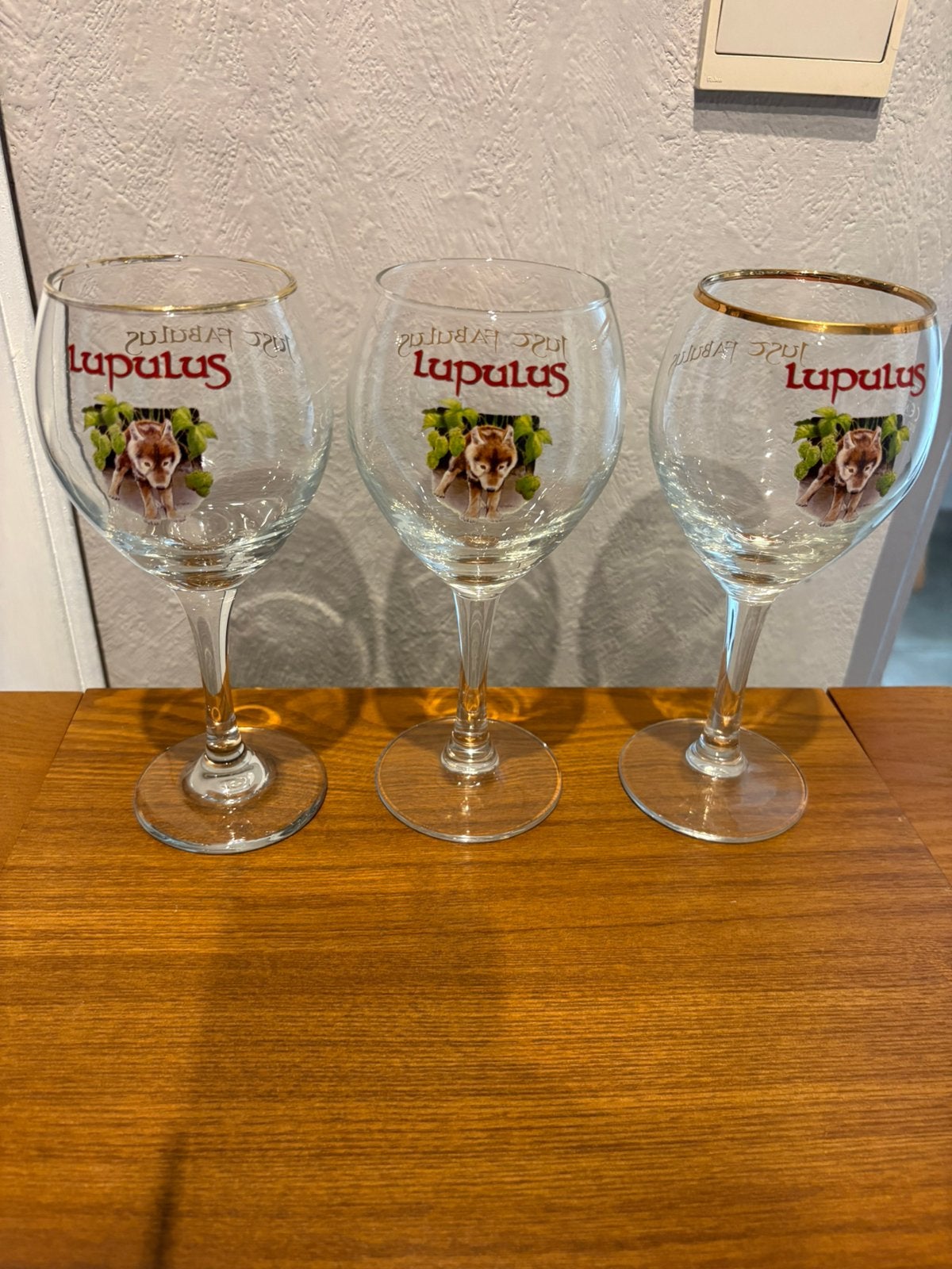 3 verres LUPULUS, Enlèvement ou Envoi, Comme neuf