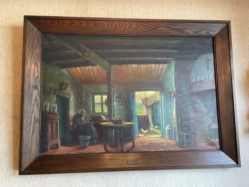 Schilderij Adrianus Koekkoek/Albertus Koekkoek, Ophalen, Doek, Oud hollands, Stilleven