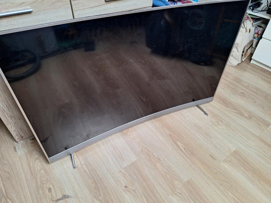 Smart Tv thompson curved 55" en panne, Enlèvement, Smart TV