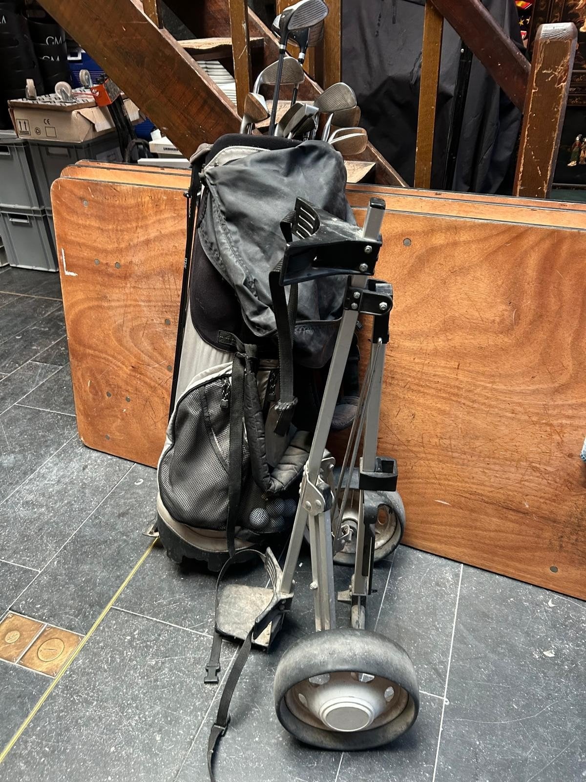 zak met golfstokken, Ophalen, Gebruikt