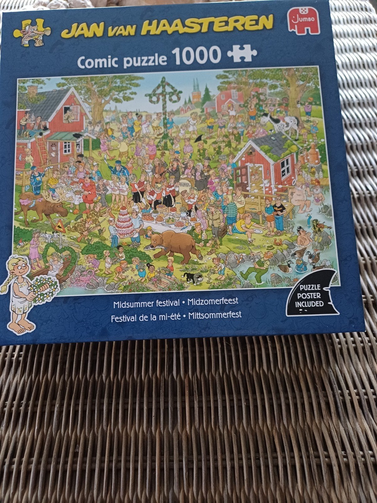 JVH Midzomerfeest 1000 stuks, Ophalen, 500 t/m 1500 stukjes, Zo goed als nieuw, Legpuzzel