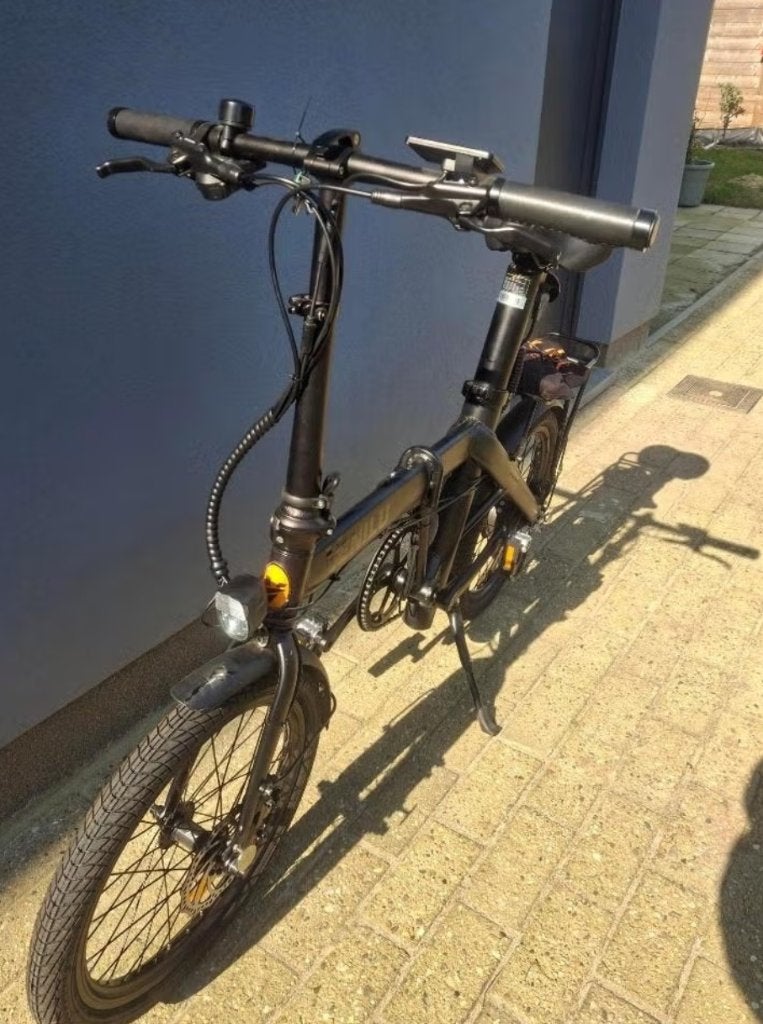 Elektrische plooifiets met 7.2km op de teller, Heren, Zo goed als nieuw, Totaal opvouwbaar, Schijfrem