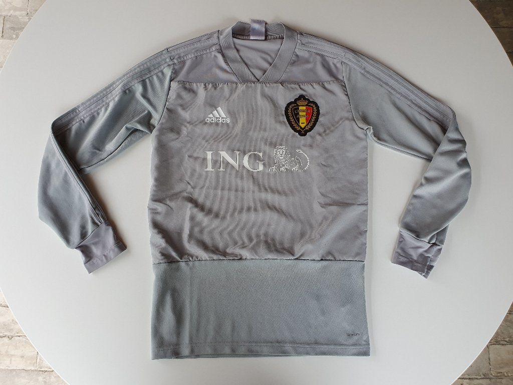 Grijze trainingstrui KBVB ING (Adidas, S) (2), Enlèvement ou Envoi, Utilisé