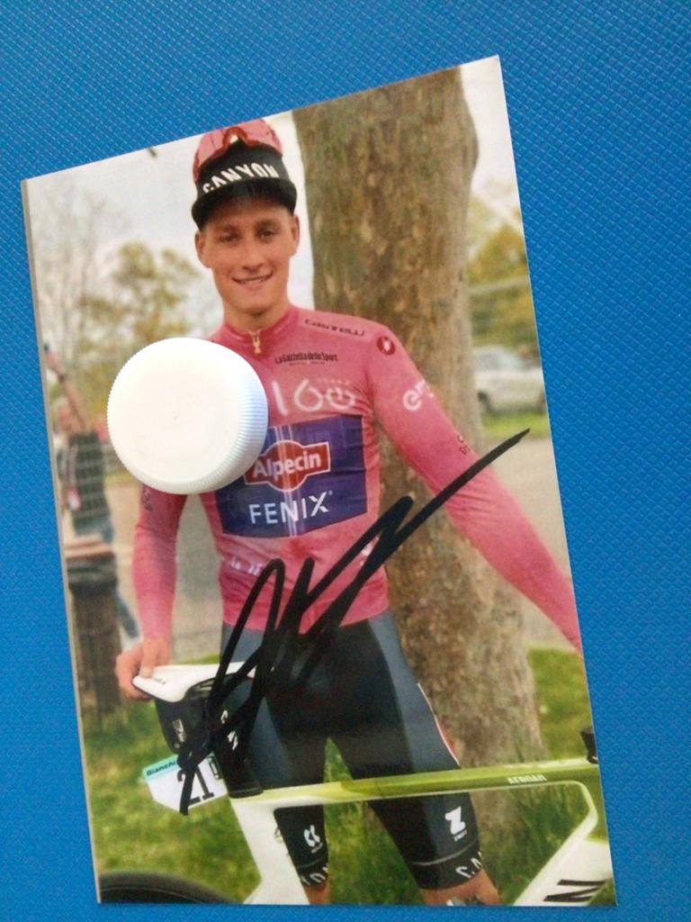 wielerfoto 2022  giro team alpecin mathieu van der poel, Envoi, Comme neuf