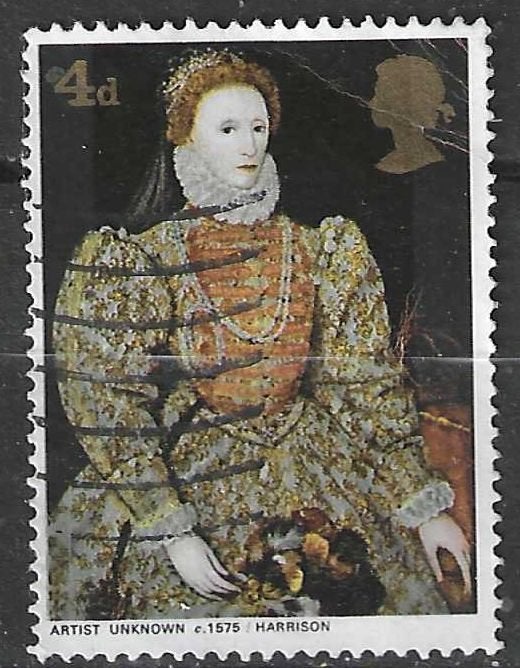 Grande-Bretagne 1912-1922 - Yvert 542 - Elisabeth 1 (ST), Envoi, Affranchi