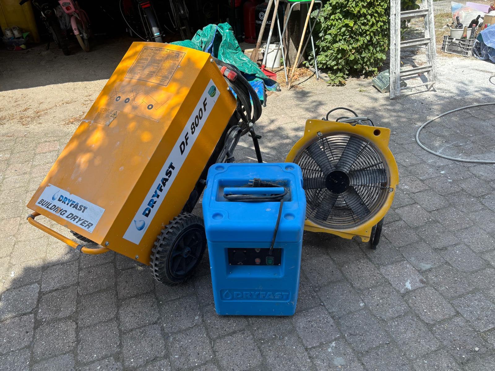Bouwdroger + ventilator incl pomp, Doe-het-zelf en Bouw, Ophalen, Zo goed als nieuw