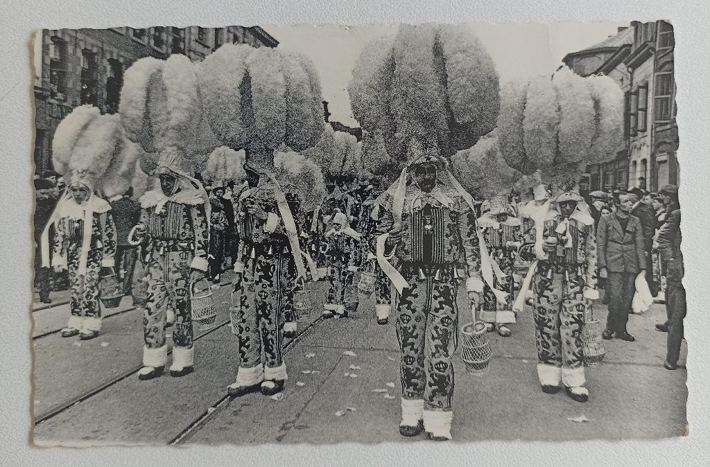 POSTKAART BINCHE CARNAVAL, Enlèvement ou Envoi, 1960 à 1980, Affranchie, Hainaut