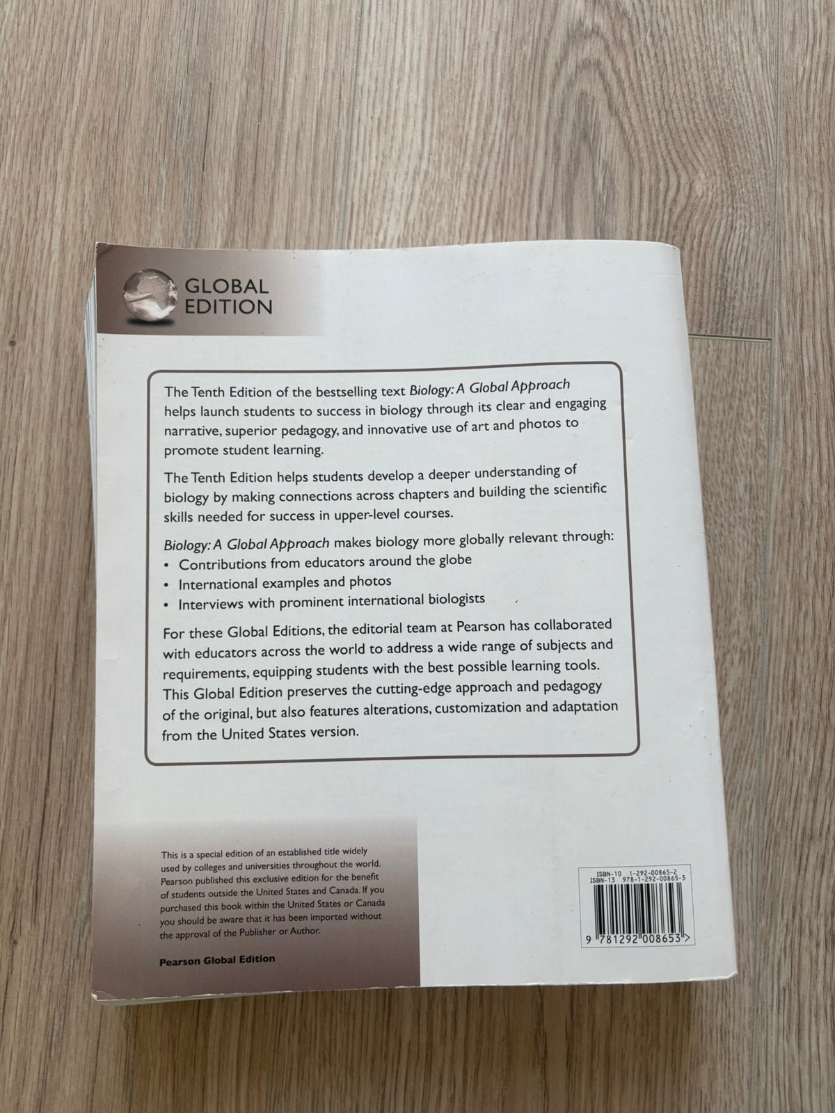 Biology A Global Approach, Boeken, Ophalen, Beta, Gelezen, Hoger Onderwijs