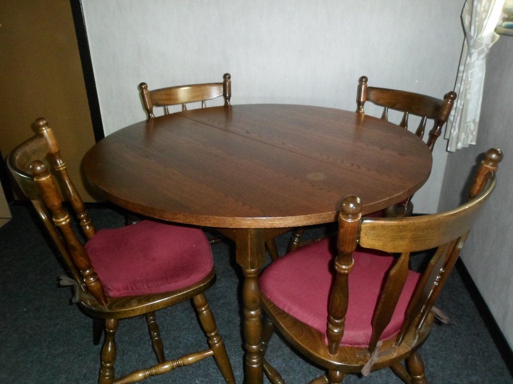 Tafel met 4 stoelen, Ophalen, Gebruikt