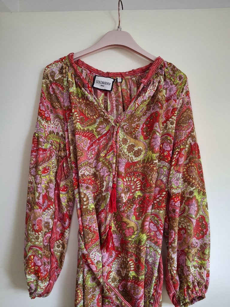 Lange Boho jurk - Gold & Silver Paris, Kleding | Dames, Jurken, Meerkleurig, Gold & Silver Paris, Nieuw, Onder de knie