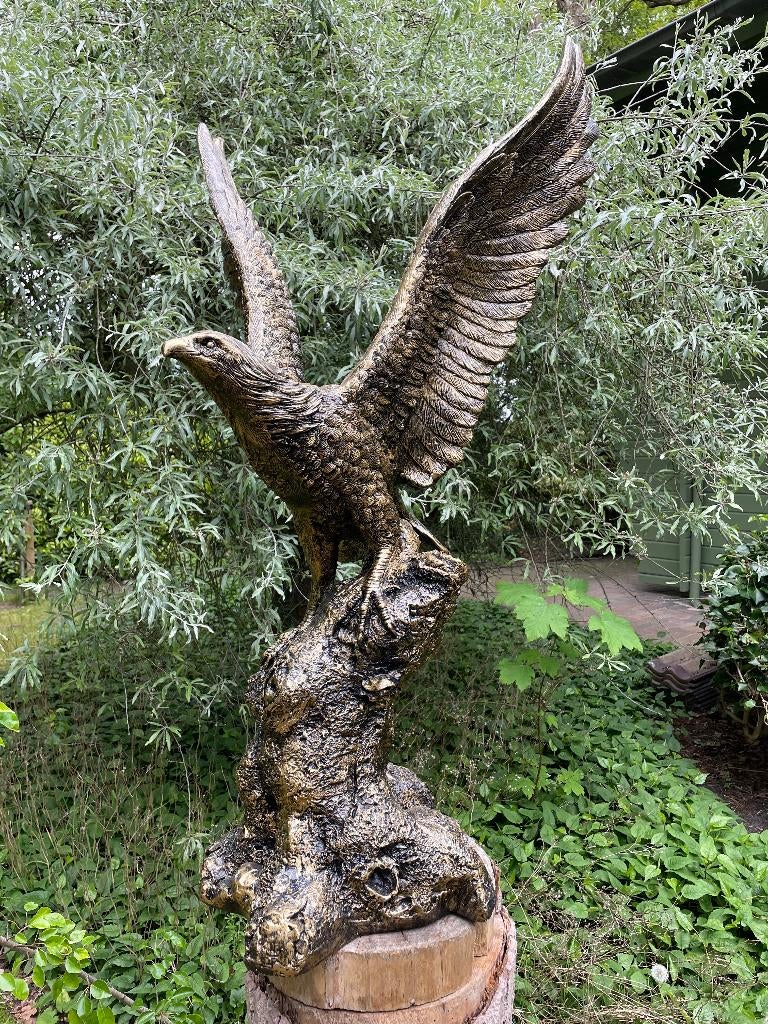 Statue de jardin Aigle, pelouse, jardin, zoo, 120 cm, Enlèvement, Neuf, Synthétique, Animal