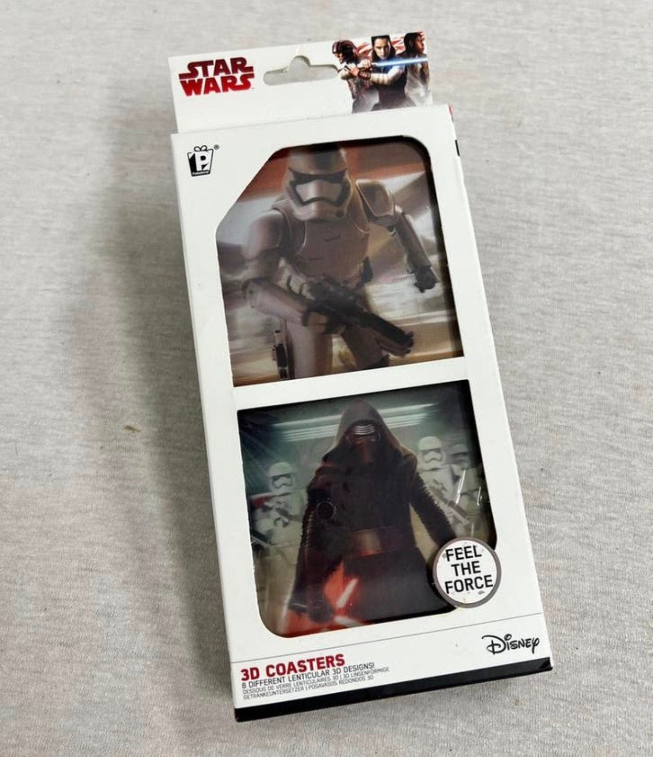 Lot de 8 sous-verres 3D Star Wars « Feel The Force », Collections, Enlèvement ou Envoi, Neuf, Ustensile