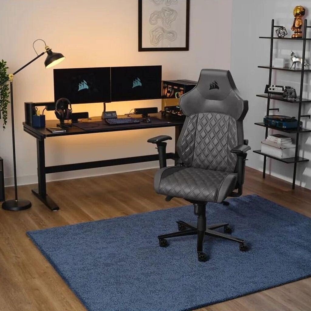 Chaise corsair TC500 luxe couleur shadow avec accoudoirs 5d, Enlèvement, Chaise de bureau de gaming, Comme neuf, Chaise de bureau