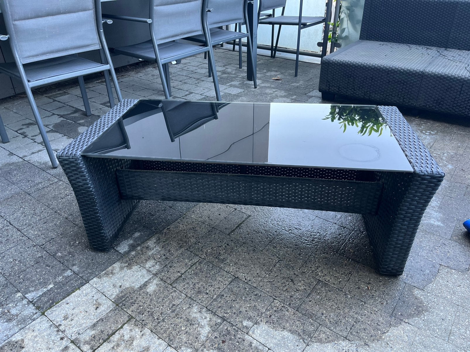 Table basse de jardin, Enlèvement, Utilisé, Rectangulaire, Synthétique