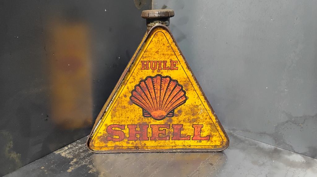 olieblik triangle shell, Verzamelen, Ophalen