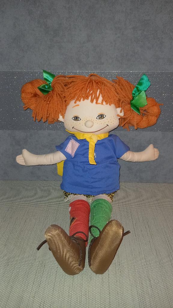XL Pippi Langkous knuffelpop, Overige karakters, Ophalen of Verzenden, Gebruikt