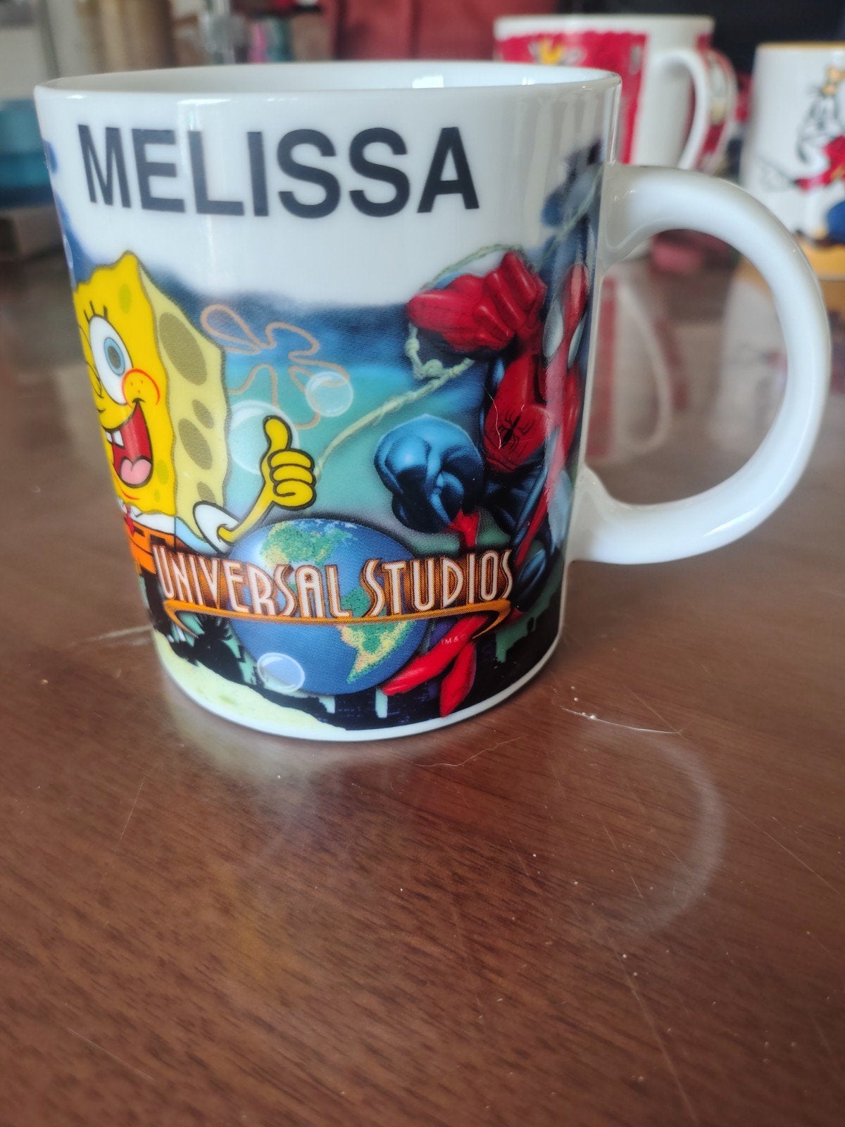 Originele Universal Studios Koffiemok - met naam"Melissa", Ophalen of Verzenden, Keramiek, Vintage, Mok