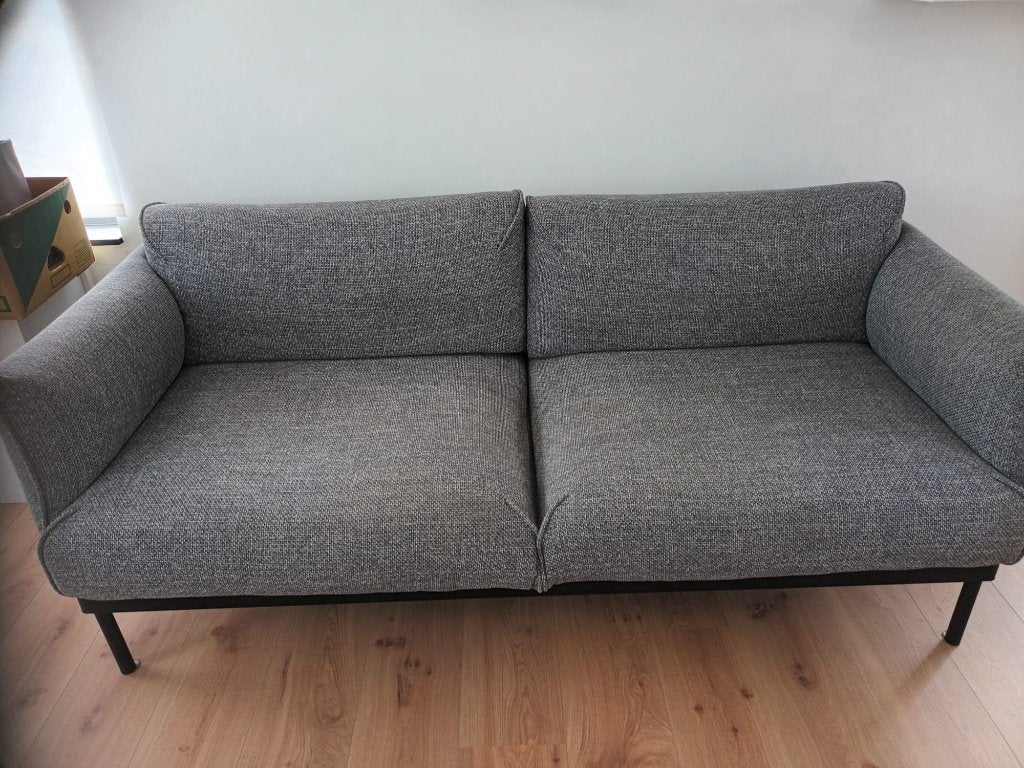 Zetel 205cm 3 jaar oud., Ophalen, 75 tot 100 cm, Zo goed als nieuw, Rechte bank