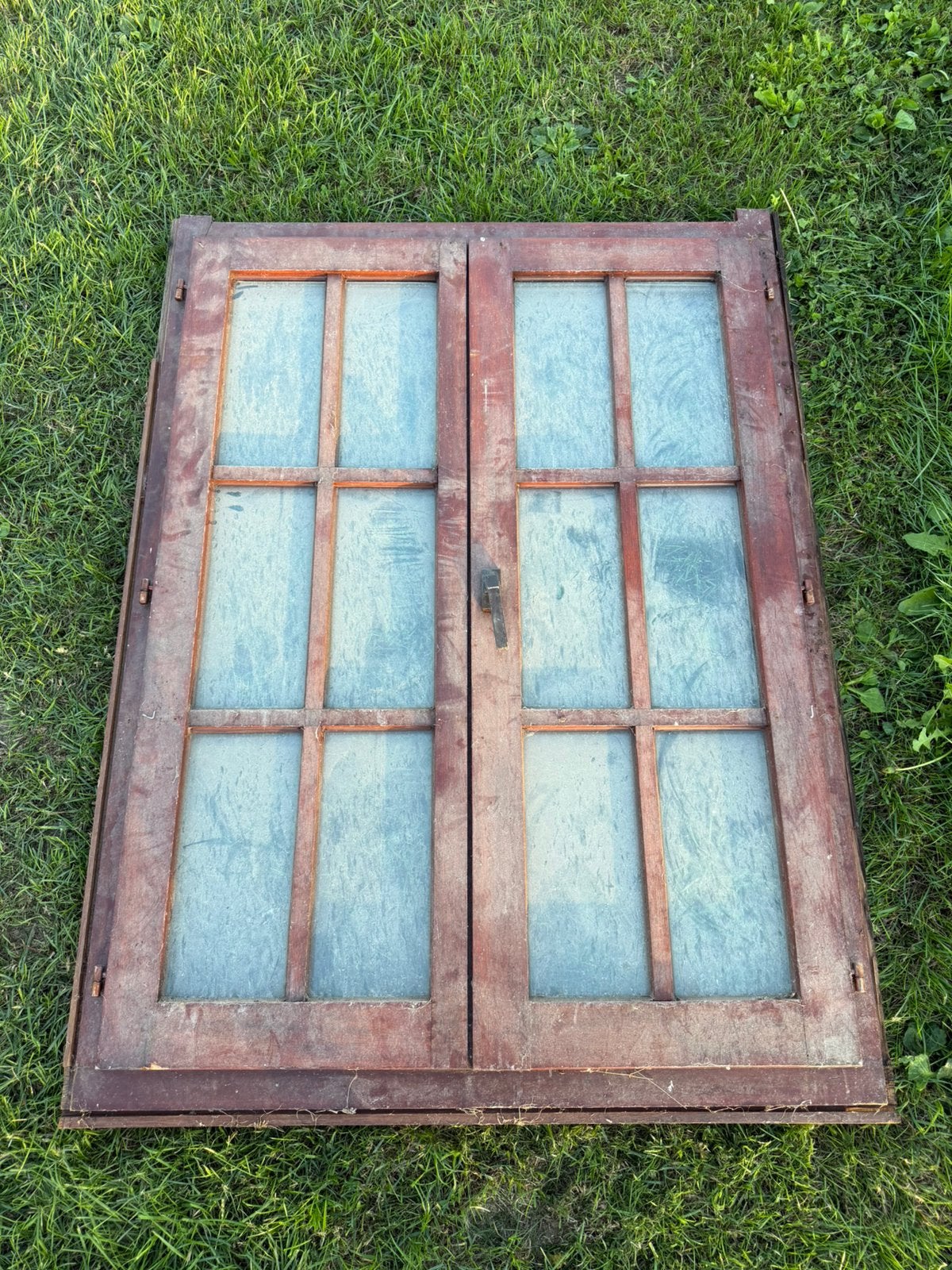 Houten raam 140x105 opendraaiend dubbel glas, Ophalen
