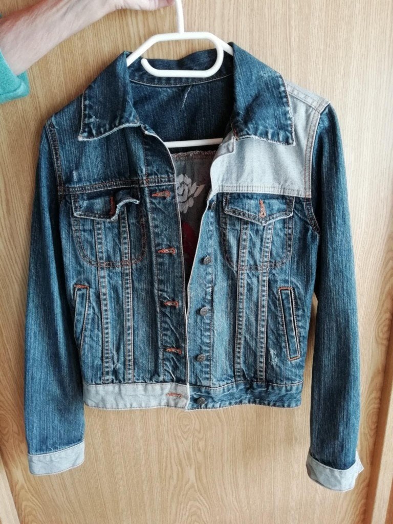 jeans vest meisjes, Ophalen, Gedragen, Blauw