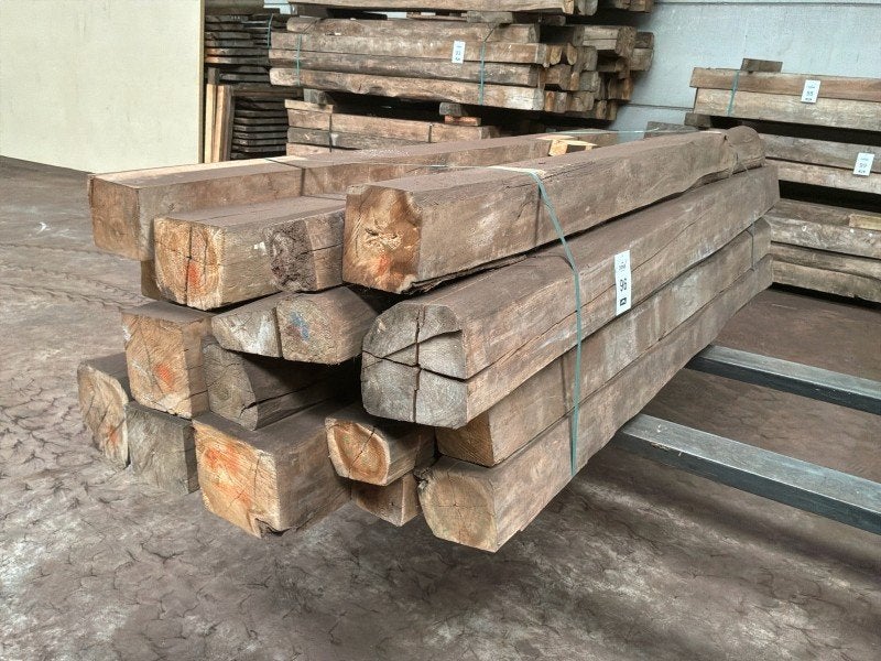 Balken in Teak hout (19x), Zakelijke goederen