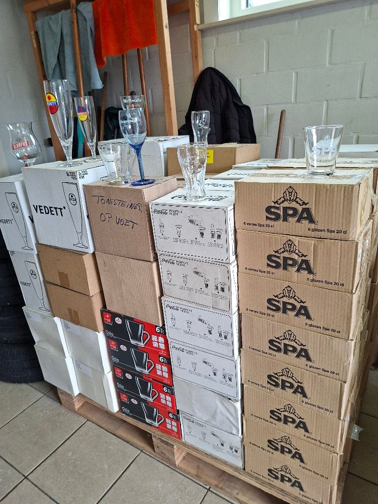 Pallet glazen van bieren en frisdranken!, Ophalen of Verzenden, Nieuw