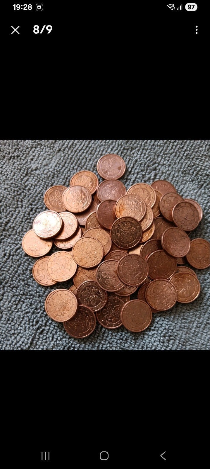 Zeer zeldzame bronzen munt van 1 cent met letters van A.D.G., Ophalen