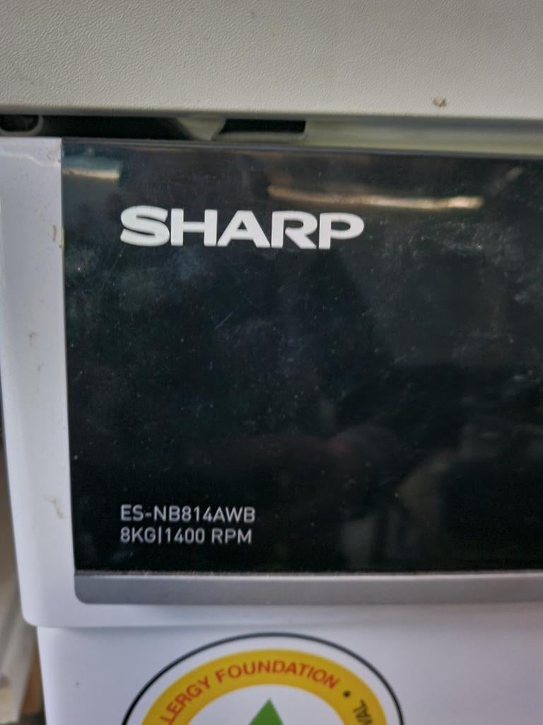 lave-linge Sharp modèle ES-NB814AWB., Electroménager, Enlèvement