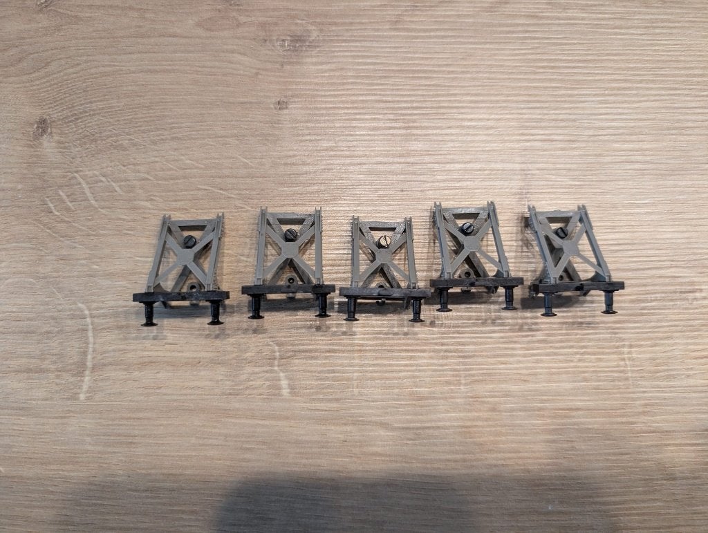 5 x Fleischmann H0 opklikbaar stootblok 6117, Ophalen of Verzenden, Zo goed als nieuw, Rails, Fleischmann
