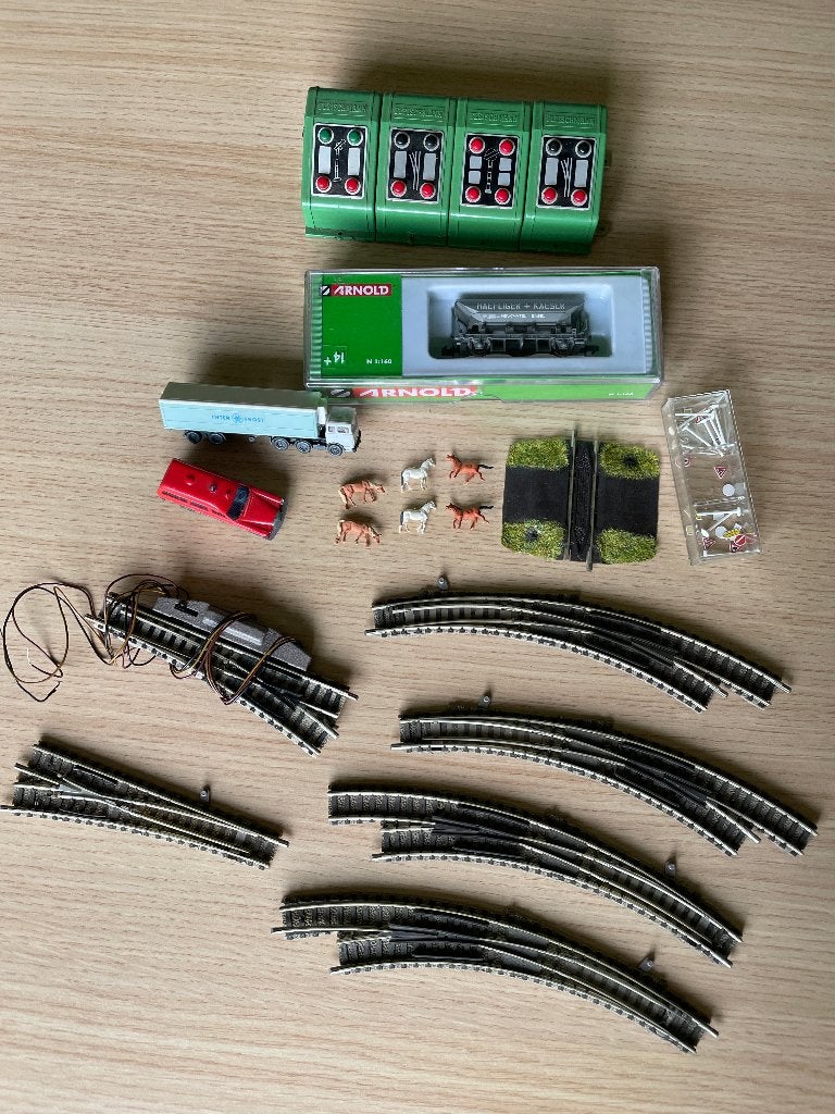 pakket  Modeltrein sporen treinsporen rails merk Fleischmann, Verzenden, Zo goed als nieuw, Overige typen, Fleischmann