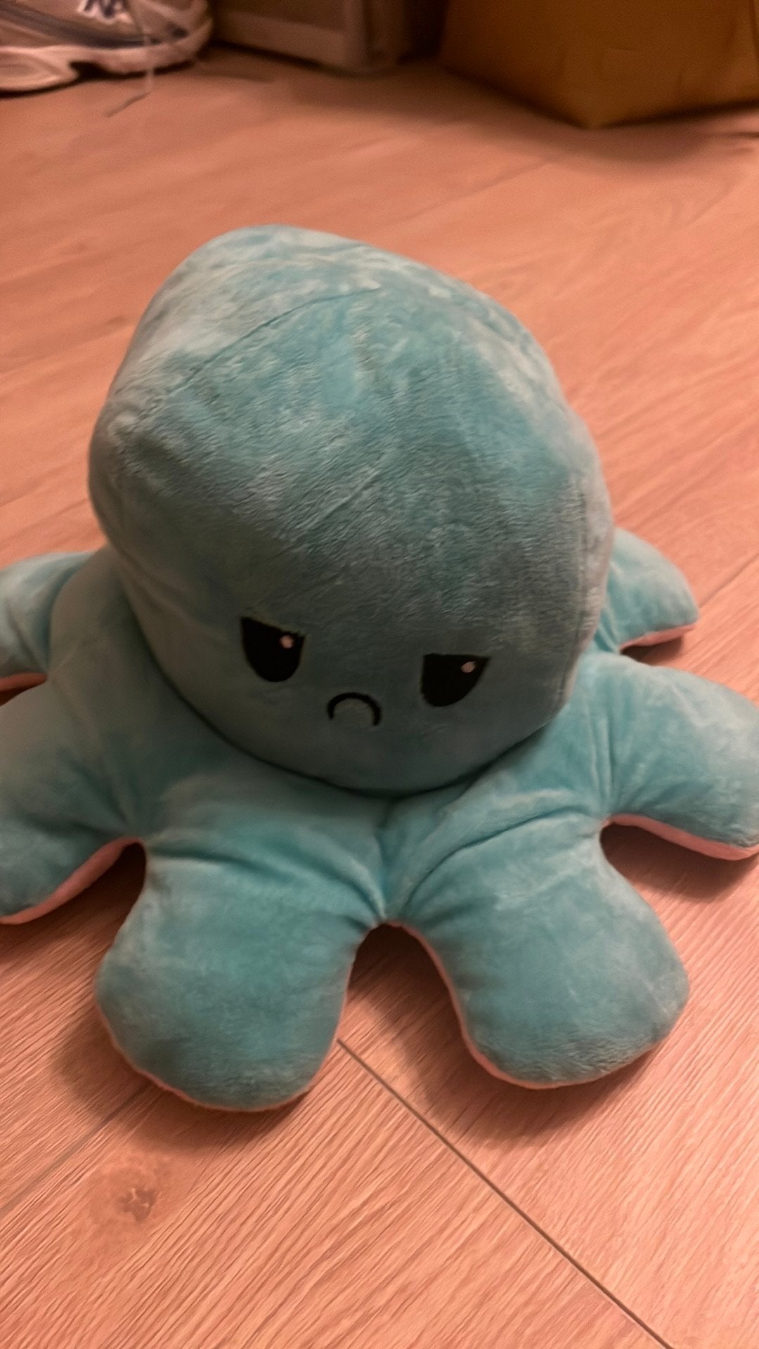 Grote Omkeerbare Octopus Knuffel Roze/Blauw, Kinderen en Baby's, Speelgoed | Knuffels en Pluche, Ophalen, Zo goed als nieuw, Blauw