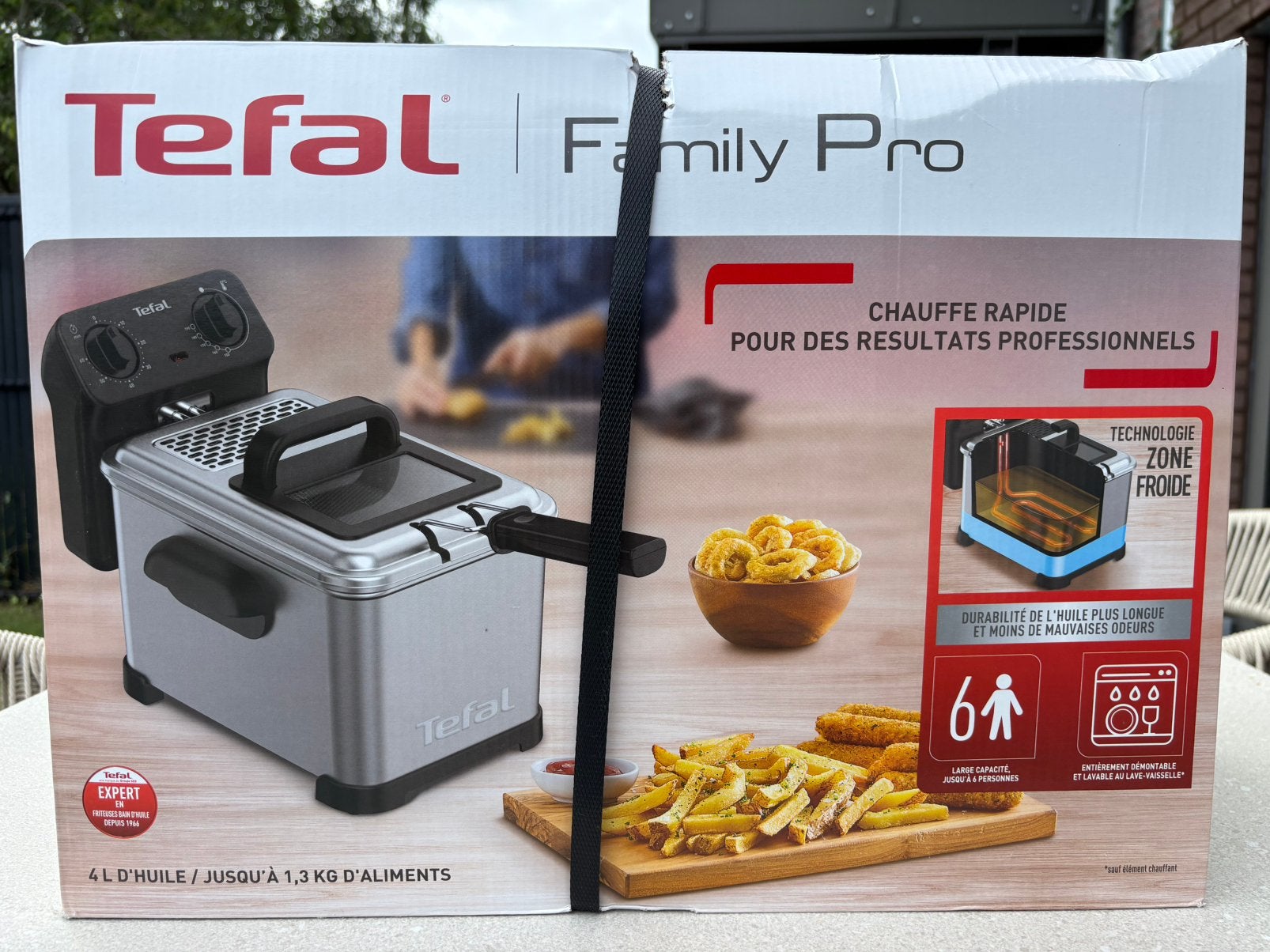 Friteuse Tefal 4L, 3 à 4 litres, Enlèvement, Neuf