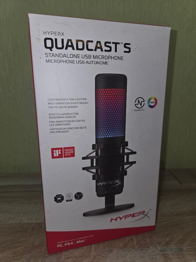 HyperX QuadCast S, Enlèvement, Utilisé