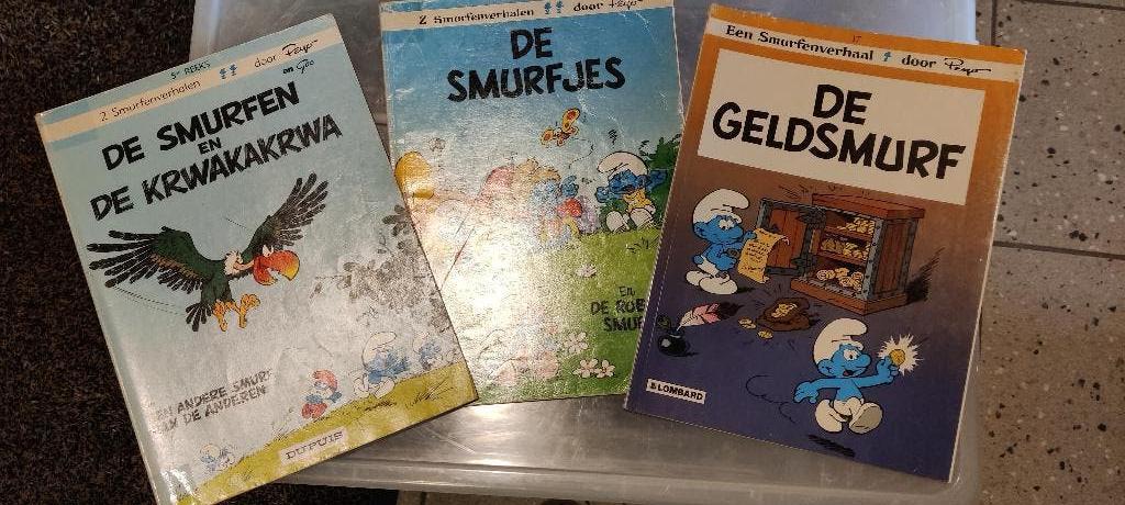 6x De Smurfen, Peyo, Meerdere stripboeken, Ophalen, Gelezen