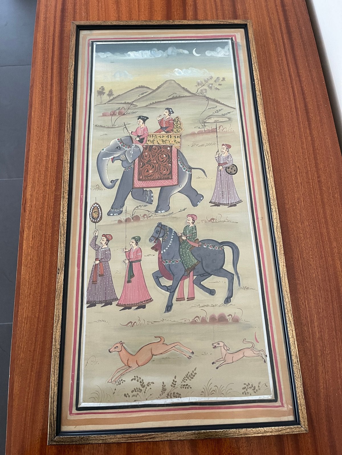 Peinture sur soie indienne, Enlèvement