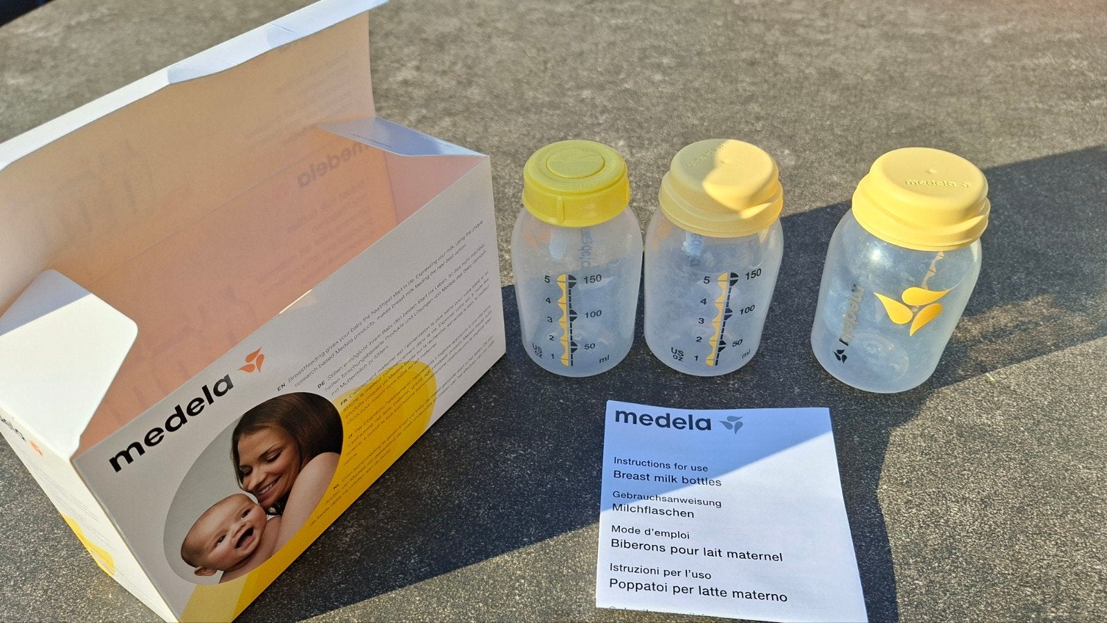 Medela moedermelk flesjes, Ophalen, Medela