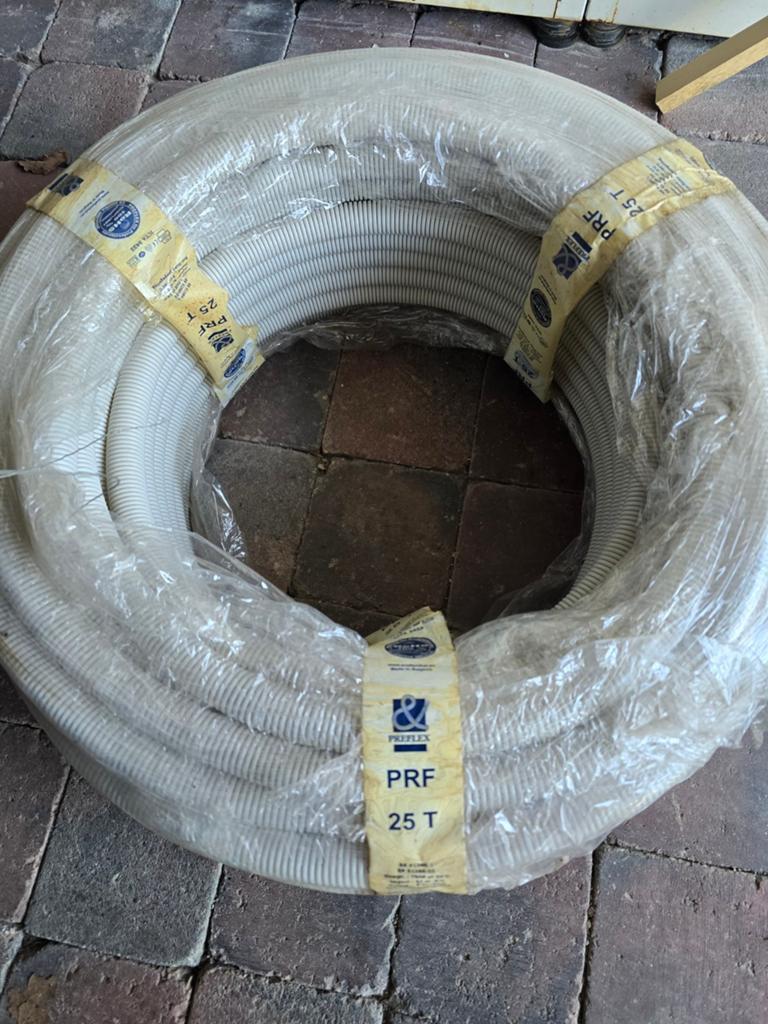 Preflex 25mm met trekdraad volle rol 50m, Doe-het-zelf en Bouw, Ophalen