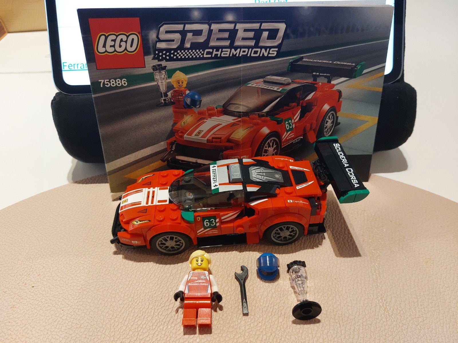 Lego Speed Champions 75886 Ferrari 488 GT3 "Scuderia Corsa, Enlèvement ou Envoi, Lego, Instructions incluses, Speed Champions