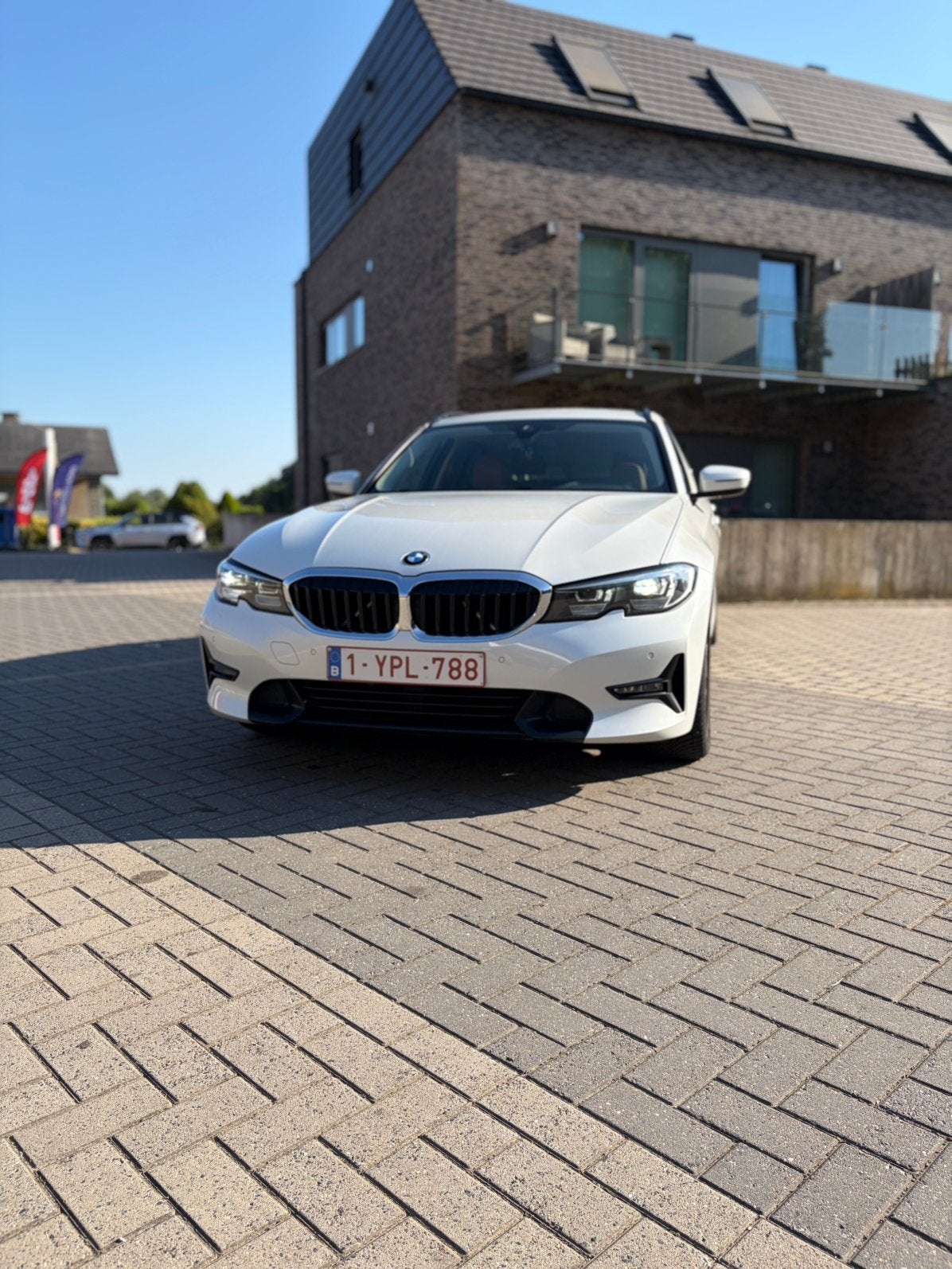Bmw 318D mild hybride. Zeer zuinige wagen ., Auto's, Automaat, Achterwielaandrijving, Euro 6, Wit