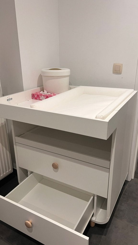 Table à langer pour bébé, Comme neuf, 50 à 70 cm, Moins de 75 cm, Commode