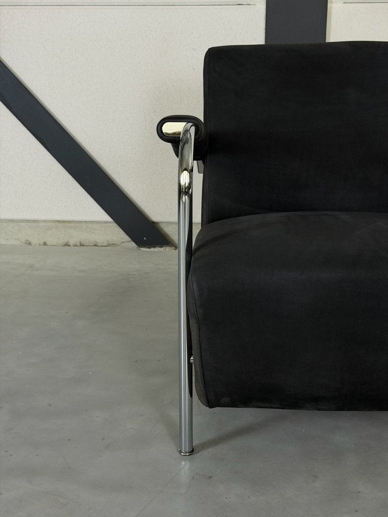 Leolux Scylla fauteuil - zwart Danza leder, Ophalen, Nieuw, Artifort Montis Gelderland Harvink Rolf Benz Pode, 50 tot 75 cm