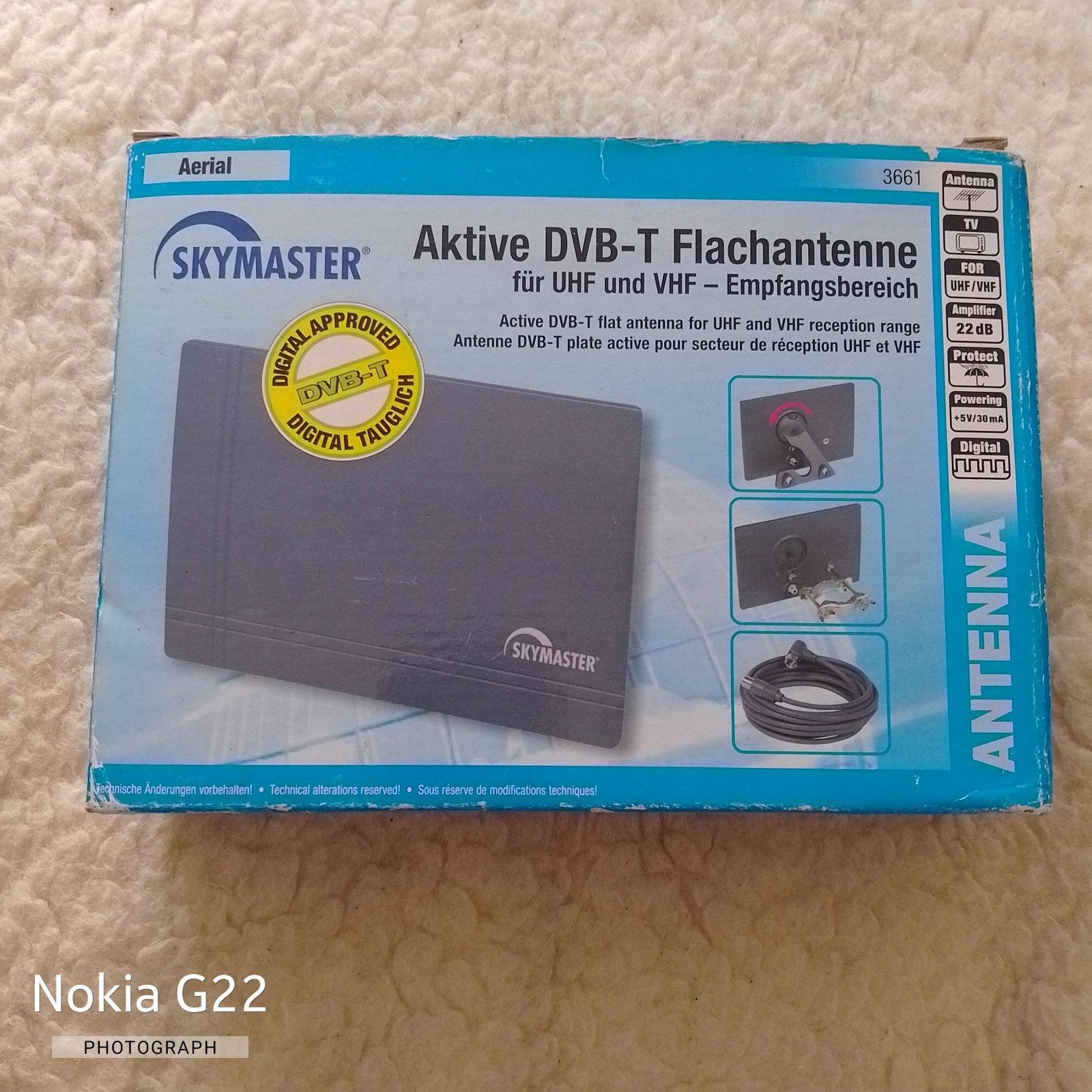 Antenne DVB-T active Skymaster, Enlèvement ou Envoi, Comme neuf, Autres marques